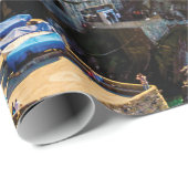 Landschaftliches Dorf, Cinque Terre, Ligurien, Ita Geschenkpapier (Rolleneckpunkt)