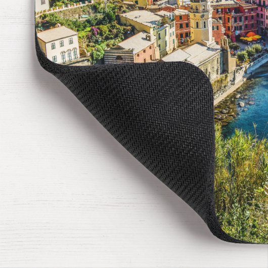 Landschaftliches Dorf, Cinque Terre, Ligurien, Ita Mousepad (Ecke)