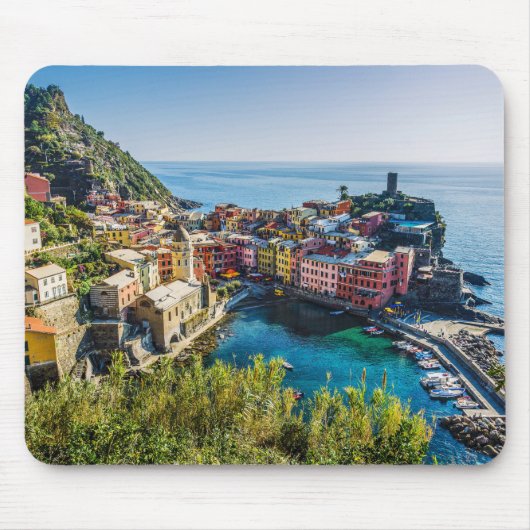 Landschaftliches Dorf, Cinque Terre, Ligurien, Ita Mousepad (Vorne)