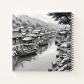 Landschaftliches Fishing Village Notizblock (Rückseite)