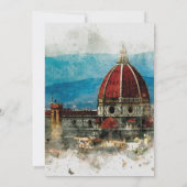 landschaftliches Florenz Italien, das Save the Dankeskarte (Rückseite)