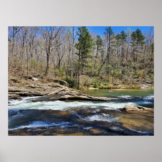 Landschaftliches Flussprofil Poster (Vorne)