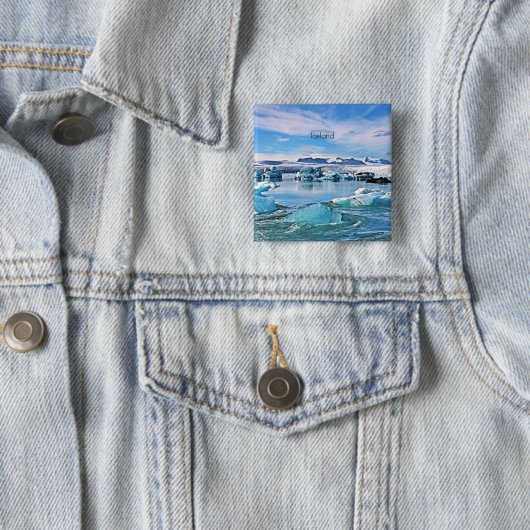 Landschaftliches Foto aus Island Button (Beispiel)