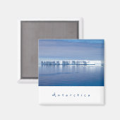 Landschaftliches Foto der Antarktis mit weißem Tex Magnet (Vorderseite/Rückseite)