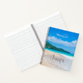 Landschaftliches Foto des Tropical Beach Notizblock (Innenseite)