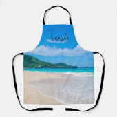 Landschaftliches Foto des Tropical Beach Schürze (Vorderseite)