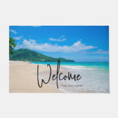 Landschaftliches Foto des Tropical Beach Willkomme Fußmatte (Vorderseite)