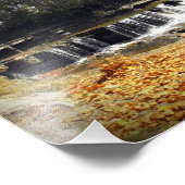 Landschaftliches Foto Herbst Wasserfall Natur Land (Ecke)