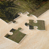 Landschaftliches Foto mit Garten und Stall Puzzle (Seite)