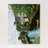 Landschaftliches Galway City Ireland Canal View Ji Puzzle (Vertikal)