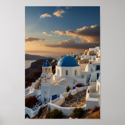 Landschaftliches Griechenland Poster (Vorne)