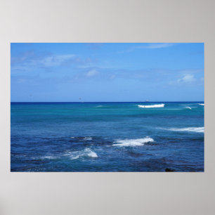 Landschaftliches Hawaii Ocean View Poster