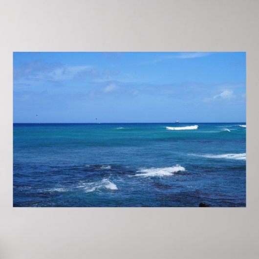Landschaftliches Hawaii Ocean View Poster (Vorne)