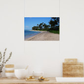 Landschaftliches hawaiianisches Küstenansicht-Post Poster (Küche)