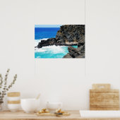 Landschaftliches hawaiianisches Küstenansicht-Post Poster (Küche)