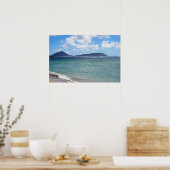 Landschaftliches hawaiianisches Küstenansicht-Post Poster (Küche)