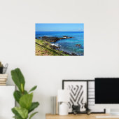 Landschaftliches hawaiianisches Küstenansicht-Post Poster (Heimbüro)