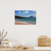 Landschaftliches hawaiianisches Küstenansicht-Post Poster (Küche)