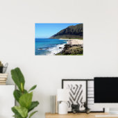 Landschaftliches hawaiianisches Küstenansicht-Post Poster (Heimbüro)