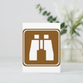 Landschaftliches Highway-Zeichen Postkarte (Stehend Vorderseite)