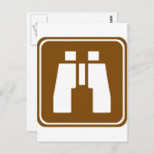 Landschaftliches Highway-Zeichen Postkarte (Vorne/Hinten)