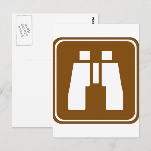 Landschaftliches Highway-Zeichen Postkarte (Vorne/Hinten)