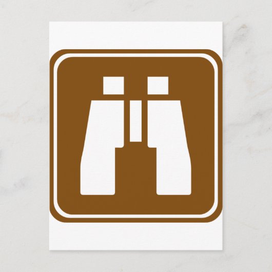 Landschaftliches Highway-Zeichen Postkarte (Vorderseite)