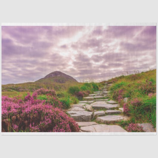 landschaftliches Irland Seidenpapier (Vorderseite)