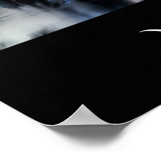 Landschaftliches Josemite im Winter Poster (Ecke)