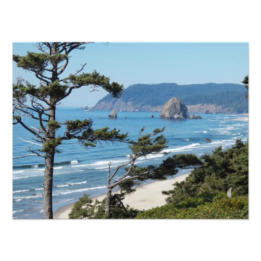 Landschaftliches Küstenmeer-Foto Fotodruck (Vorne)