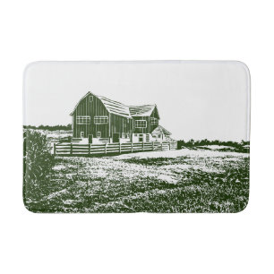 Landschaftliches Landschaftsbauernhaus im Landhaus Badematte