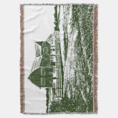 Landschaftliches Landschaftsbauernhaus im Landhaus Decke (Vorderseite Vertikal)