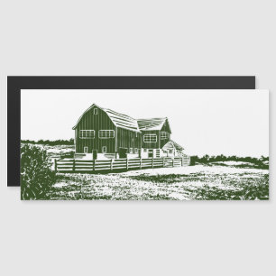 Landschaftliches Landschaftsbauernhaus im Landhaus Magnetkarte