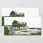 Landschaftliches Landschaftsbauernhaus im Landhaus Save The Date (Vorne/Hinten)