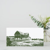 Landschaftliches Landschaftsbauernhaus im Landhaus Save The Date (Stehend Vorderseite)