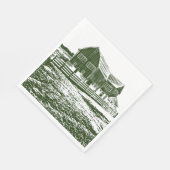 Landschaftliches Landschaftsbauernhaus im Landhaus Serviette (Ecke)