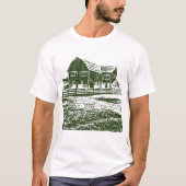 Landschaftliches Landschaftsbauernhaus im Landhaus T-Shirt (Vorderseite)