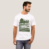 Landschaftliches Landschaftsbauernhaus im Landhaus T-Shirt (Vorne ganz)