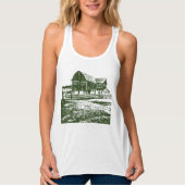 Landschaftliches Landschaftsbauernhaus im Landhaus Tank Top (Vorderseite)