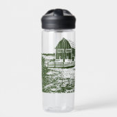 Landschaftliches Landschaftsbauernhaus im Landhaus Trinkflasche (Vorderseite)