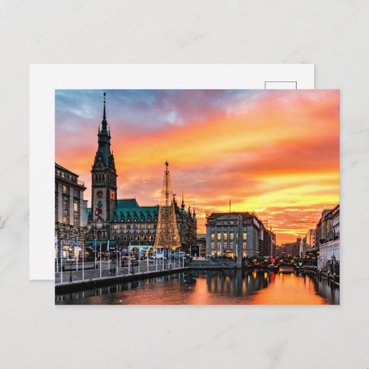 Landschaftliches Landschaftsbild in Hamburg Postkarte (Vorne/Hinten)