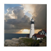 Landschaftliches Leuchtturm Beacon Fliese (Vorderseite)