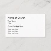 Landschaftliches Leuchtturm Kirchendesign Visitenkarte (Rückseite)