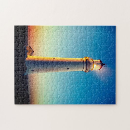 Landschaftliches Leuchtturm Schöne Landschaft Puzzle (Horizontal)