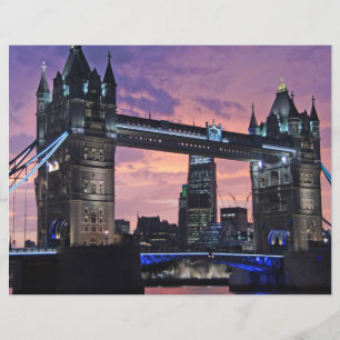 Landschaftliches London Tower Bridge Scrapbook