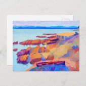 Landschaftliches Meer bei Henri Edmond Cross Postkarte (Vorne/Hinten)