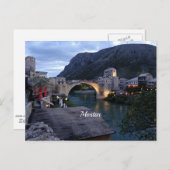 Landschaftliches Mostar-Foto Postkarte (Vorne/Hinten)