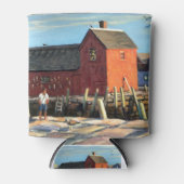 Landschaftliches Motiv #1 Rockport-Angelhütte kann Dosenkühler (Vorderseite)