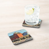 Landschaftliches Motiv #1 Rockport Fishing Shack Getränkeuntersetzer (Rechte Seite)