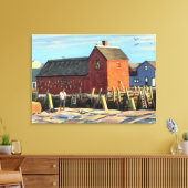 Landschaftliches Motiv #1 Rockport Fishing Shack Leinwanddruck (Insitu (Wohnzimmer))